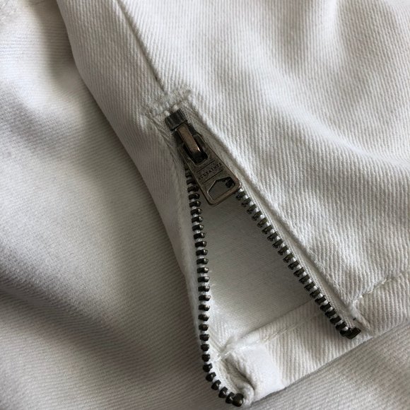 AllSaints Jasper Denim Jeans Cropped Ankle Zip - Picture 11 of 12